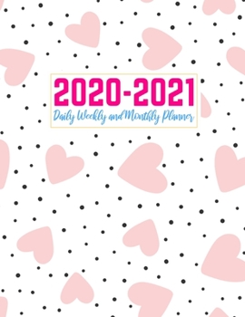 Paperback 2020-2021 Daily Weekly and Monthly Planner: Cute Two Year Jan 1, 2020 - Dec 31, 2021 Calendar Organizer and Appointment Schedule Agenda Journal for Pe Book