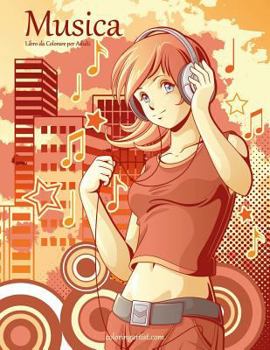 Paperback Musica Libro da Colorare per Adulti 1 [Italian] Book