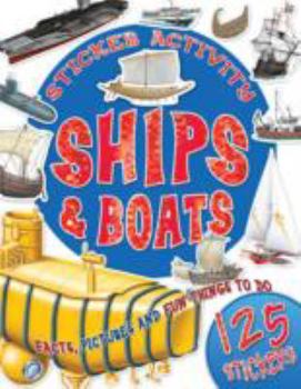 Paperback Sticker Activity Ships and Boats Book
