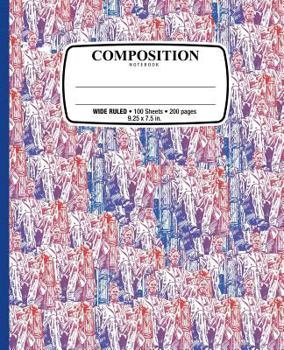 Composition Notebook: President Abraham Lincoln Memorial Notebook for School Office Home Student Teacher Use Wide Ruled - 100 Sheets - 200 P