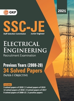 Paperback Ssc 2021 Junior Engineers Paper I Electrical Engineering 34 Previous Years Solved Papers (2008-20) Book