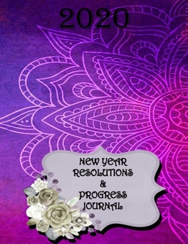 Paperback 2020 New Year Resolutions & Progress Journal Book