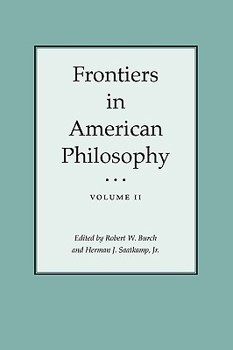 Paperback Frontiers in American Philosophy Book