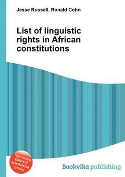 Paperback List of Linguistic Rights in African Constitutions Book
