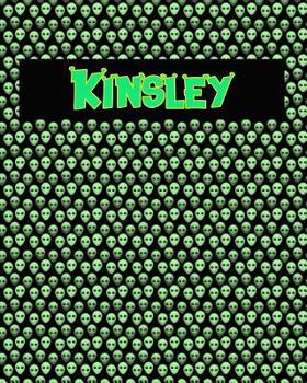 Paperback 120 Page Handwriting Practice Book with Green Alien Cover Kinsley: Primary Grades Handwriting Book