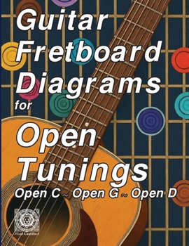Paperback Guitar Fretboard Diagrams for Open Tunings Book