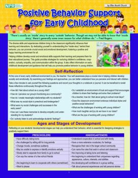 Paperback Positive Behavior Support for Early Childhood Book