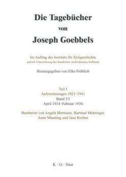 Hardcover April 1934 - Februar 1936 [German] Book