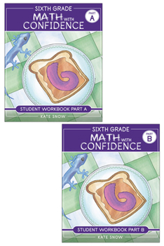 Paperback Sixth Grade Math with Confidence Student Workbook Bundle Book