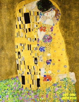 Paperback Dot Grid Notebook: Multipurpose Dot Matrix Notebook (Large) -- Beautiful Cover of "The Kiss" by Gustav Klimt (1908) Book