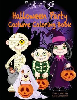 Paperback Halloween Party Costume Coloring Book