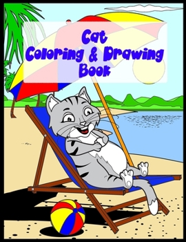 Paperback Cat Coloring & Drawing Book: Creative Development For Kids Book
