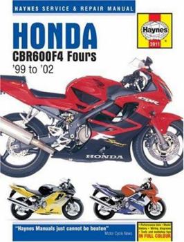 Hardcover Haynes Honda CBR600F4 Fours '99 to '02 Book