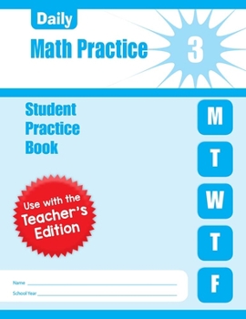 Paperback Evan-Moor Daily Math Practice, Grade 3 Student Book