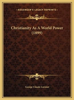 Christianity As A World Power