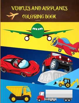 Paperback Vehicles and Airplanes Coloring Book