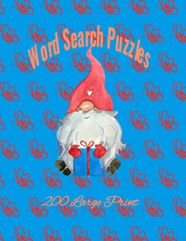 Paperback 200 Large Print Word Search Puzzles: Brain-Stimulating Puzzle Activities for Many Hours of Entertainment include solutions [French] [Large Print] Book