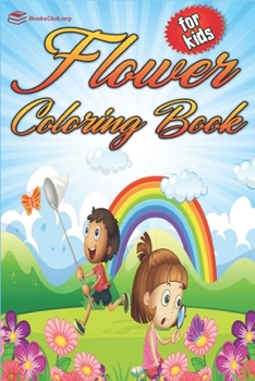 Paperback Flower Coloring Book for Kids Book