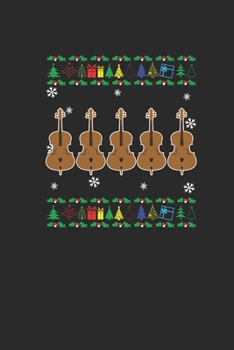 Christmas Cello: Dotted Bullet Notebook (6" x 9" - 120 pages) ~ Christmas Themed Notebook for Daily Journal, Diary, and Gift