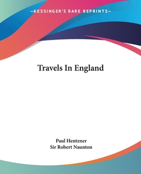 Paperback Travels In England Book