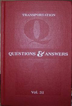 Hardcover Transportation Q&A, Vol. 31 Book