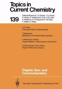 Paperback Organic Geo- And Cosmochemistry Book