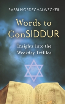 Hardcover Words to Considdur: Insights Into the Weekday Tefillos Book