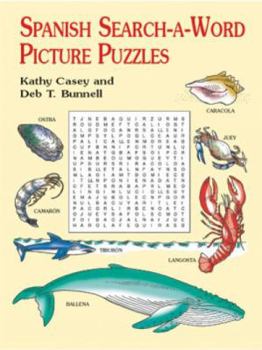 Paperback Spanish Search-A-Word Picture Puzzles Book