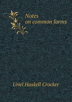 Paperback Notes on Common Forms Book