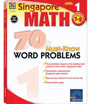 Paperback 70 Must-Know Word Problems, Grades 1 - 2: Volume 6 Book