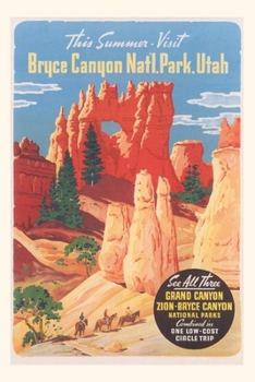 Vintage Journal Bryce Canyon Travel Poster