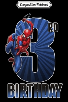 Paperback Composition Notebook: Spider-Man Swinging 3rd Birthday Premium Journal/Notebook Blank Lined Ruled 6x9 100 Pages Book