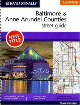 Spiral-bound Rand McNally Baltimore & Anne Arundel Counties Street Guide Book