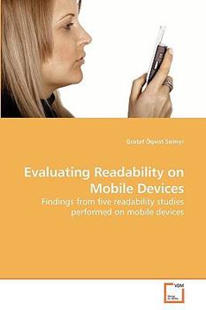Paperback Evaluating Readability on Mobile Devices Book