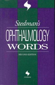Paperback Stedman's Ophthalmology Words Book