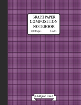 Graph paper composition notebook: Grid Paper Composition Notebook with beautiful colored cover pages-(KIDS,GIRLS,BOYS,STUDENT)- Quad Ruled(4x4) 100 Sheets (Large, 8.5 x 11)