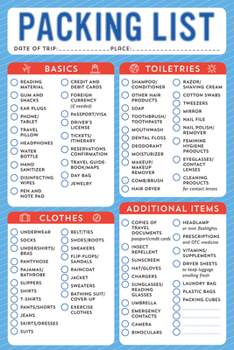 Packing List - Note Pad (60 sheets)
