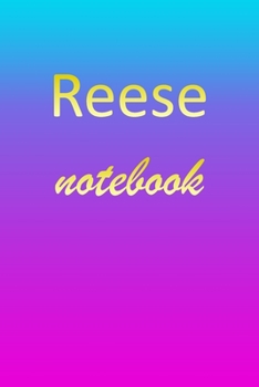Paperback Reese: Blank Notebook - Wide Ruled Lined Paper Notepad - Writing Pad Practice Journal - Custom Personalized First Name Initia Book