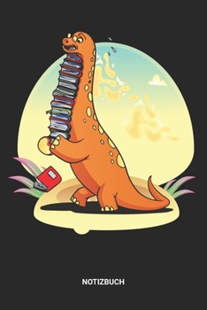 Notizbuch: A5 Notizheft mit punktierten Linien f�r Dino B�cher Freunde. Ideales Literatur Buch Journal oder Notizbuch. Perfektes Tagebuch oder Taschenbuch als Geschenk f�r jeden B�cherwurm, Power-Lese