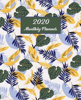 2020 Monthly Planner: Watercolor Floral Graphic Calendar