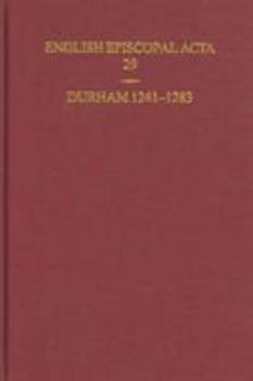 Hardcover Durham 1241-1283 Book