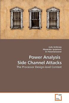 Paperback Power Analysis Side Channel Attacks Book