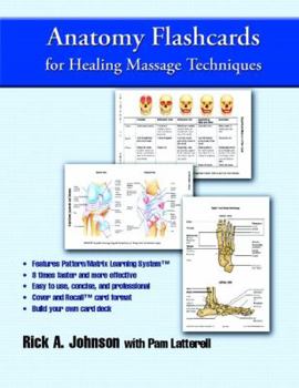 Paperback Anatomy Flashcards for Healing Massage Techniques Book