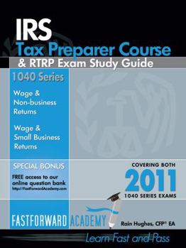 Paperback IRS Tax Preparer Course & Rtrp Exam Study Guide 2011, with Free Online Test Bank Book