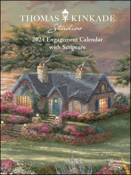 Calendar Thomas Kinkade Studios 12-Month 2024 Monthly/Weekly Engagement Calendar with Scr Book