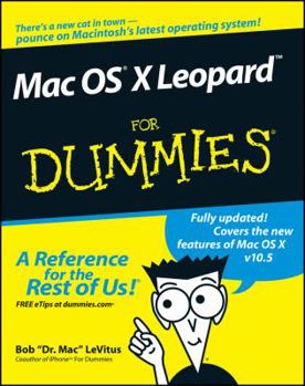 Paperback Mac OS X Leopard for Dummies Book