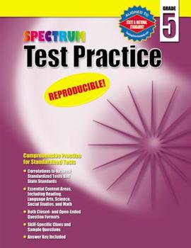 Paperback Test Practice, Grade 5 Book