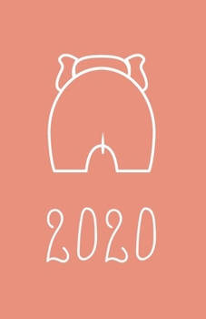 2020: Planner | Simple Elephant Organizer | Agenda Book | Small | Pink | Cute