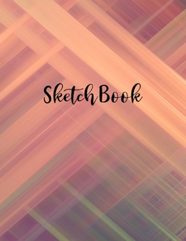 Paperback Basic Artist Sketchbook Drawing Creative Doodle Notebook: Diagonal Zigzag Plaid Book Cover Design 8.5" X 11" Size Custom Interior 100 Dot Journal and Book