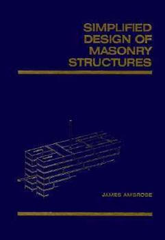 Hardcover Simplified Design of Masonry Structures Book